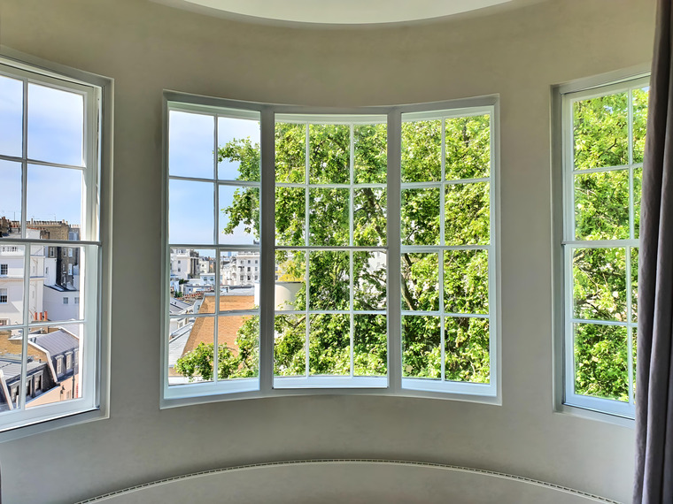 Quiet home office environment after secondary glazing installation