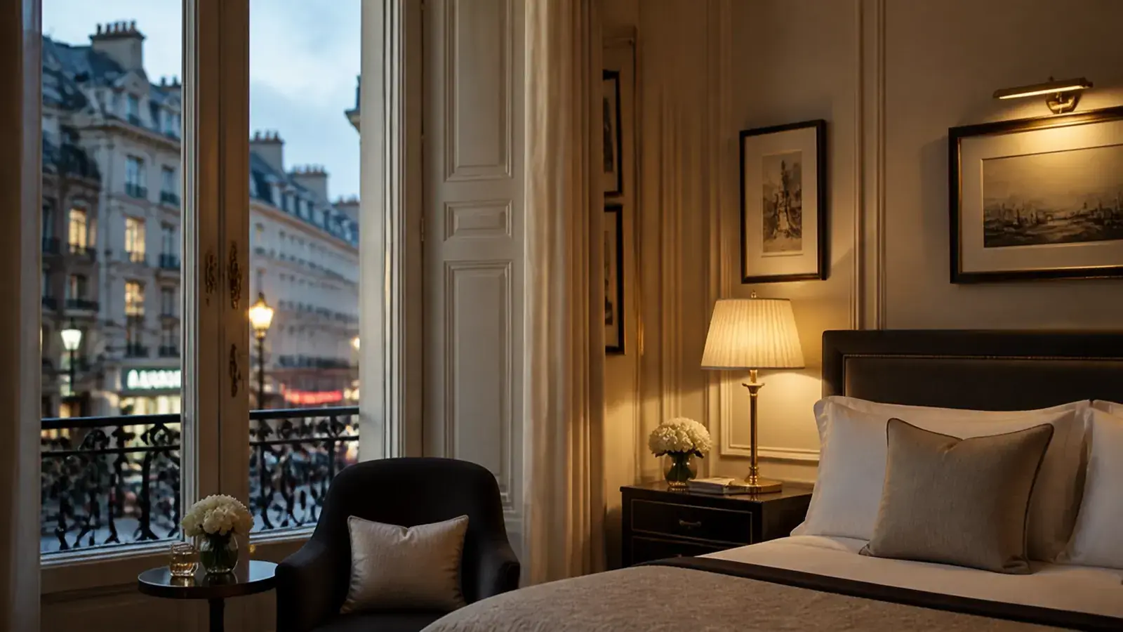 Luxury hotel suite in London with discreet acoustic secondary glazing