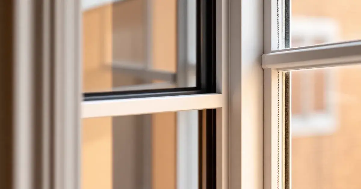 Comparison of magnetic DIY secondary glazing kit next to a specialist acoustic secondary glazing system in a London period home