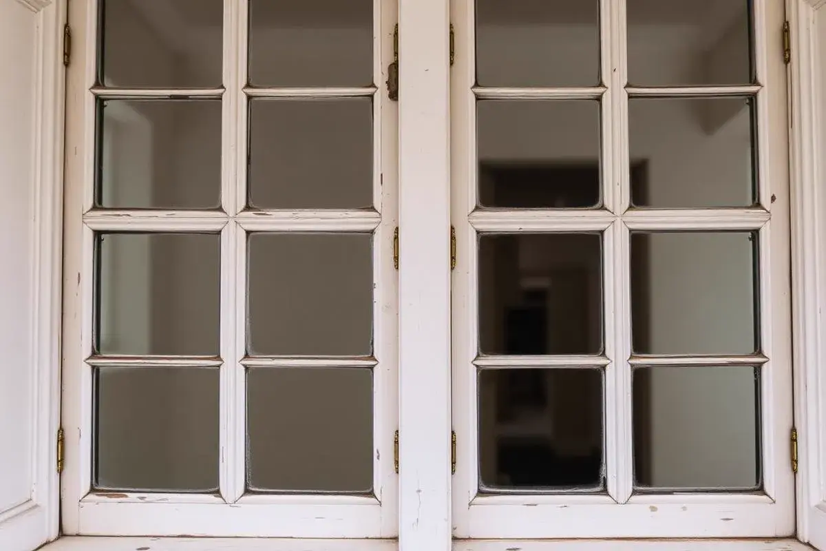 Original Victorian sash window with carefully matched secondary glazing frame maintaining period aesthetics