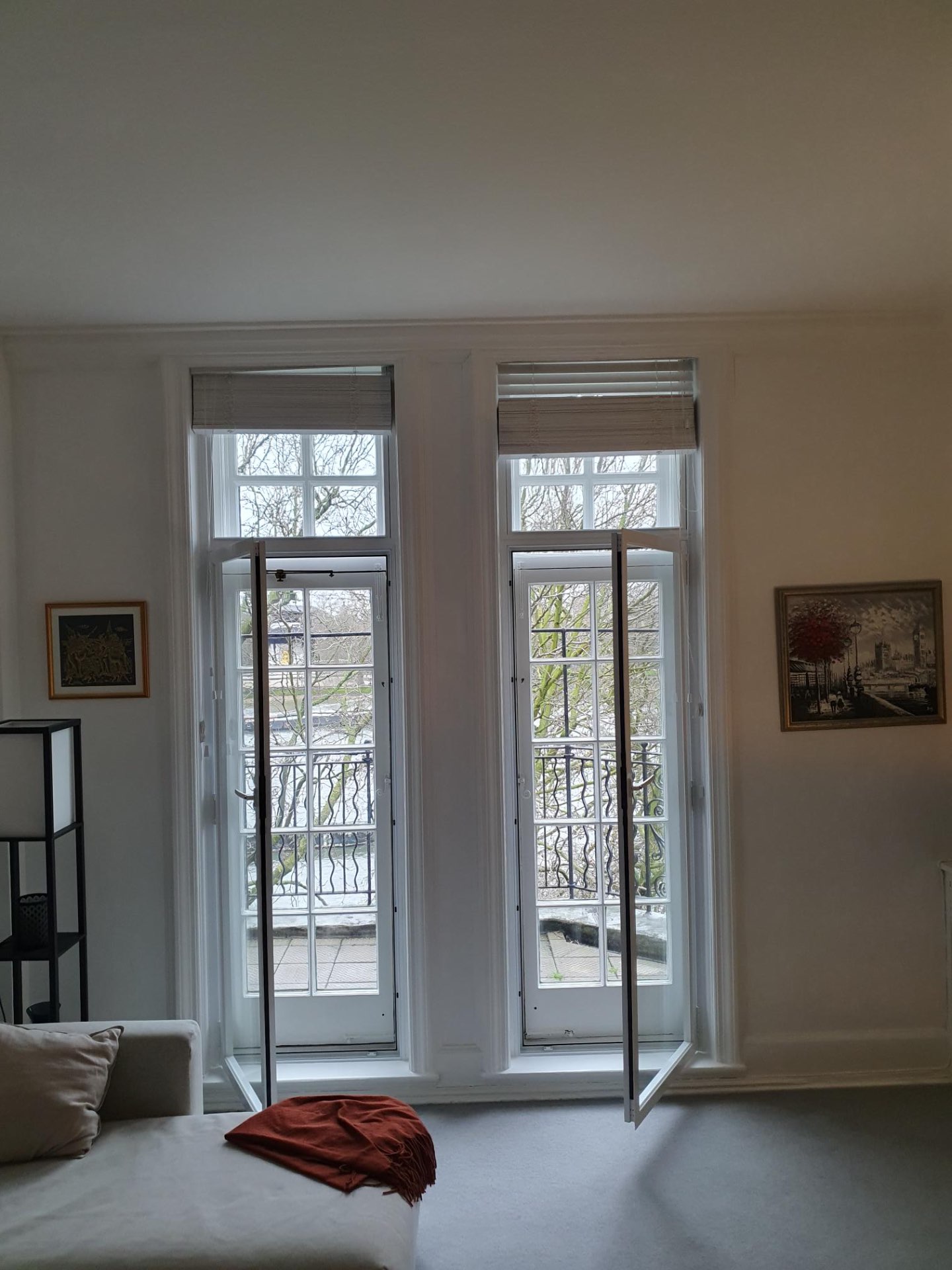 Original Victorian sash windows in a period property